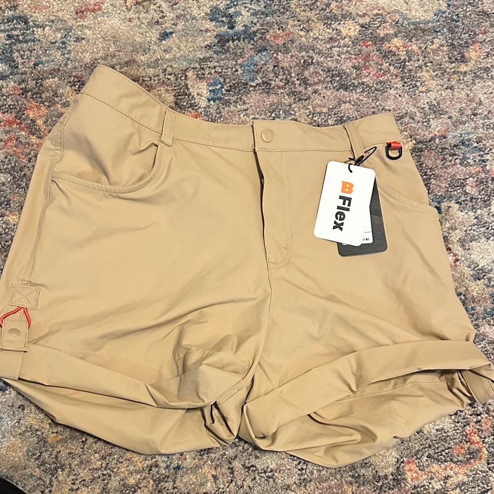 Flex Women's Beige Cargo Shorts